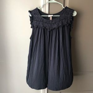 Navy Knox Rose Top